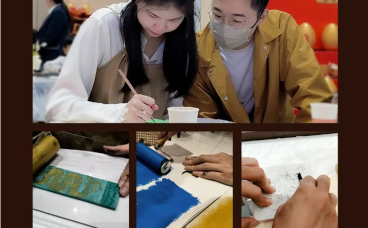 深圳月子中心DIY甲马版画日历活动，祈愿美好新生！5